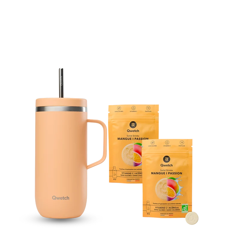 Kit Solid Drinks Mangue Passion - Cold Cup Abricot