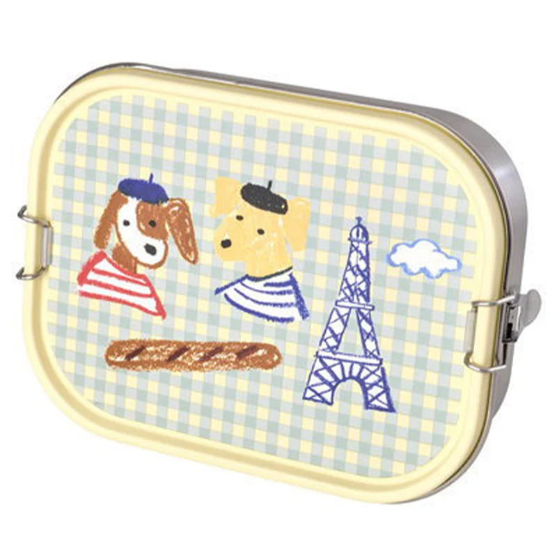 rice boîte à repas en inox kids in paris - bleu - 1400 ml