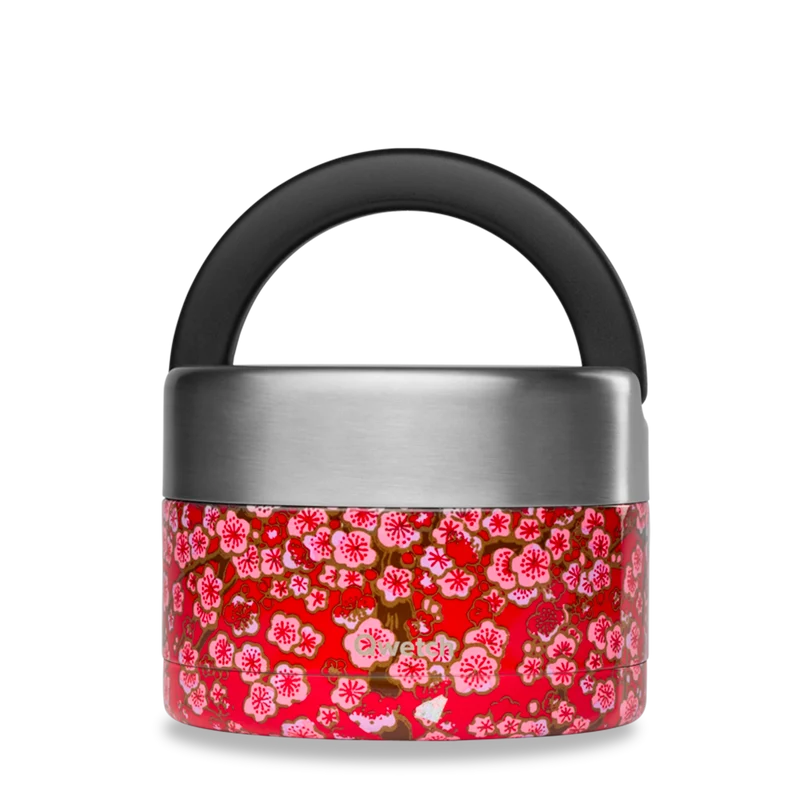 Boîte repas poignée isotherme - Flowers Rouge