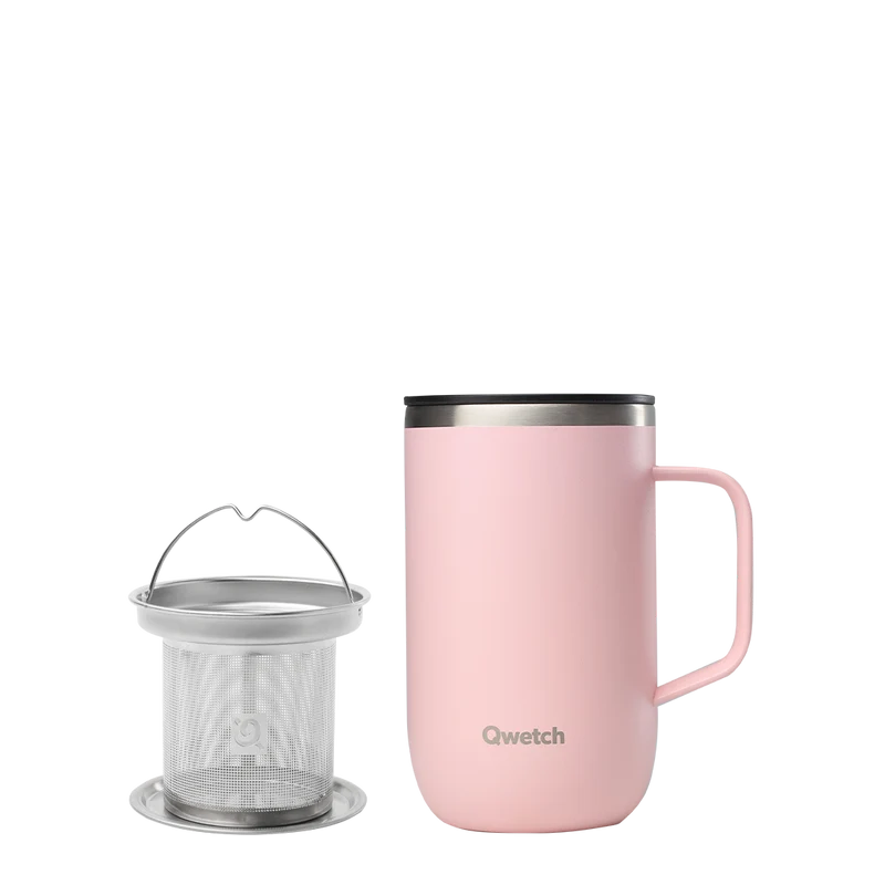 Mug Tisanière isotherme - Pastel Rose