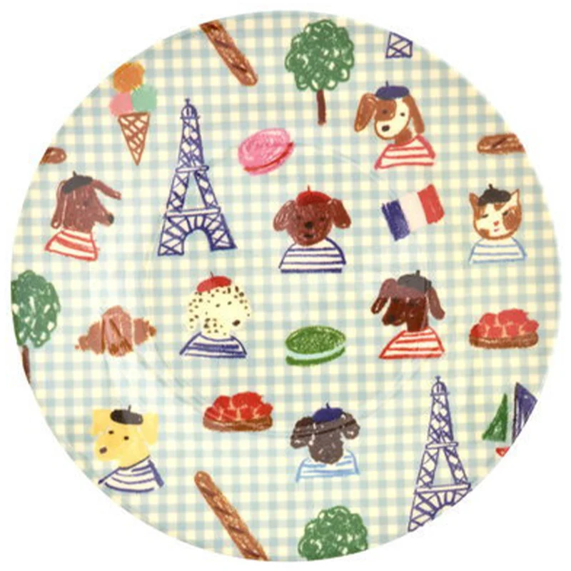rice assiette enfant kids in paris - bleu