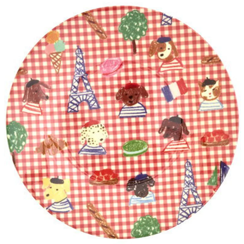 rice assiette enfant kids in paris - rouge