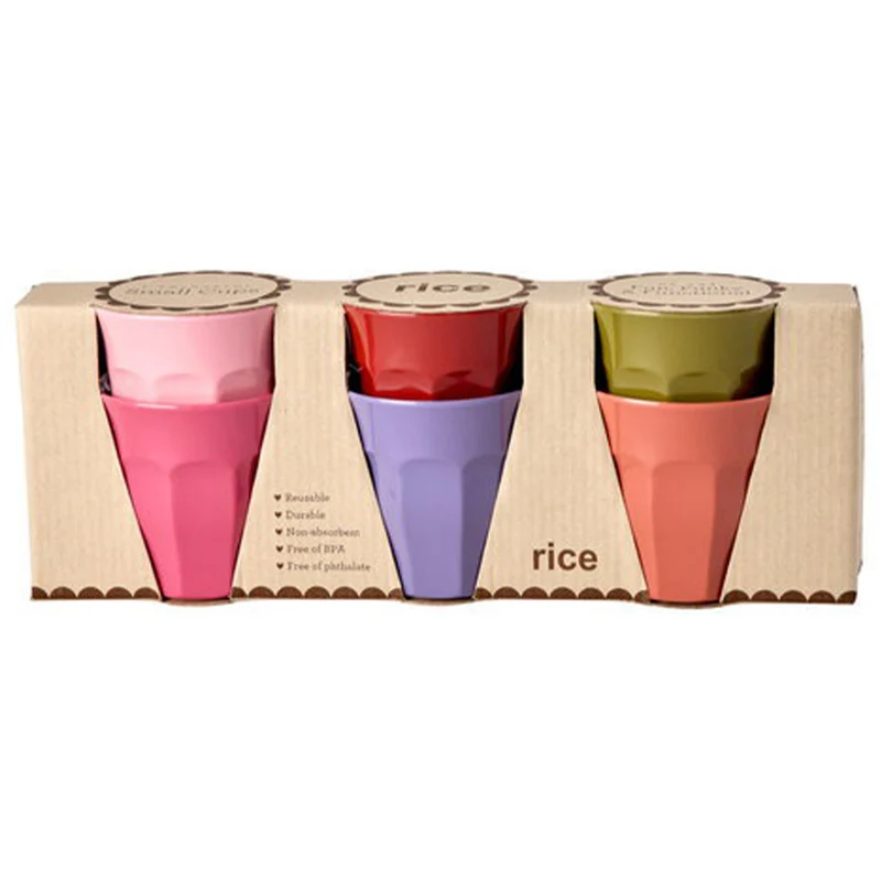 rice gobelet enfant - couleurs unies - 160 ml - 6 pcs