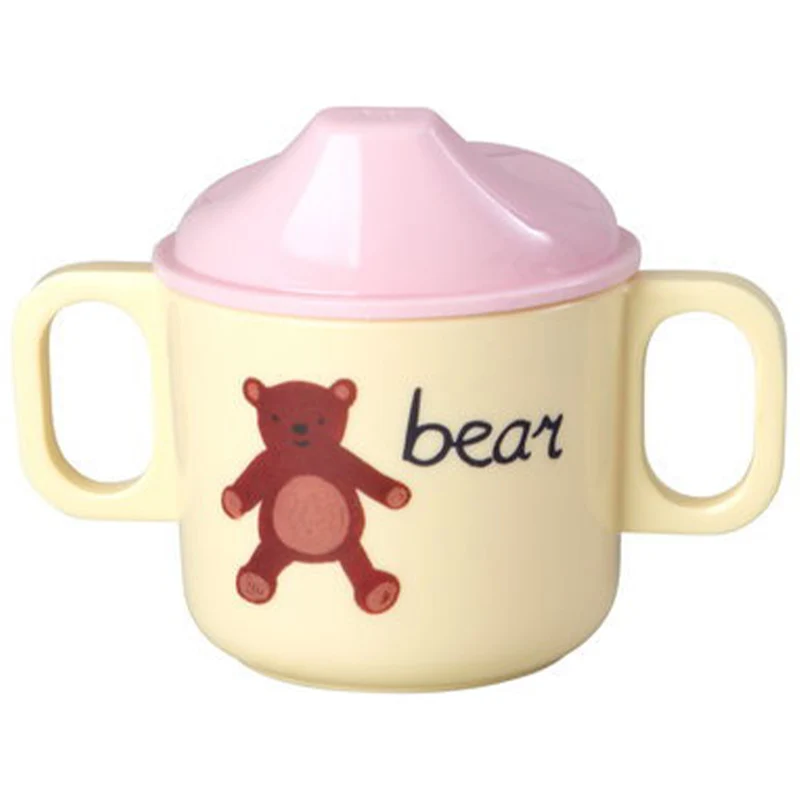 rice gobelet à bec abc - rose - 250 ml