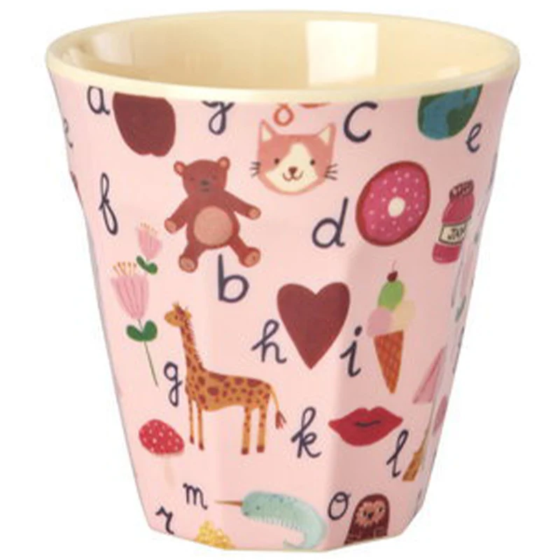 rice gobelet enfant abc - rose - 250 ml
