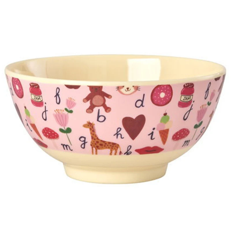 rice bol enfant abc - rose - 700 ml