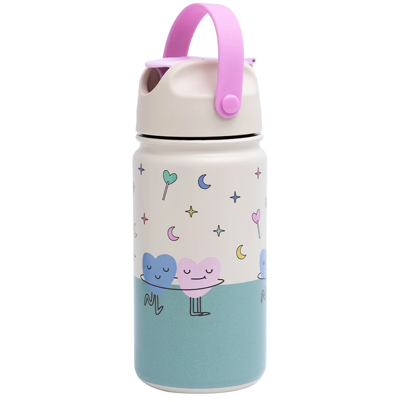 the cotton cloud gourde en inox dancing hearts - 420 ml