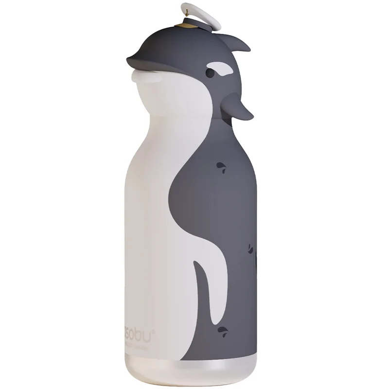 asobu gourde en inox bestie - orca - 460 ml