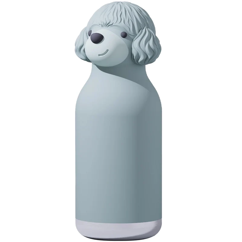 asobu gourde en inox bestie - caniche - 460 ml