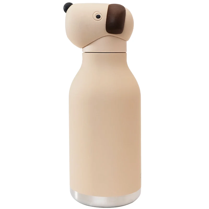 asobu gourde en inox bestie - chien - 460 ml