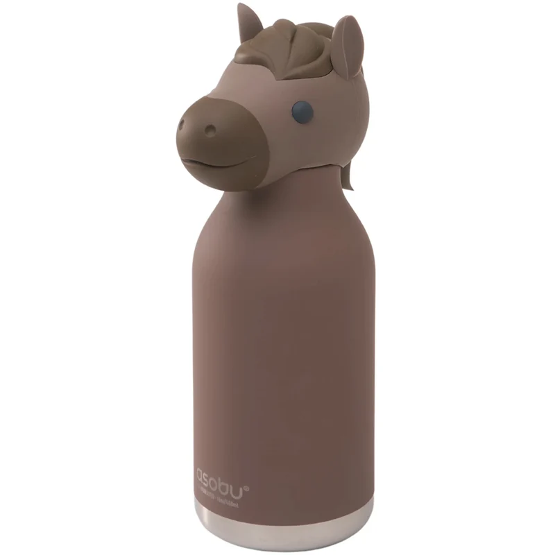 asobu gourde en inox bestie - cheval - 460 ml