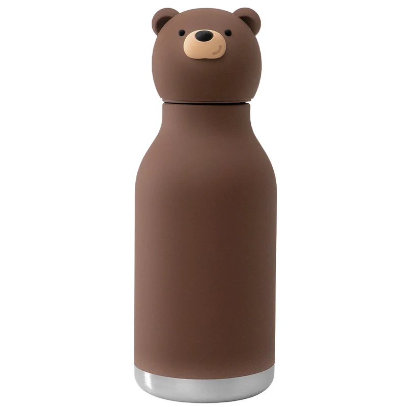 asobu gourde en inox bestie - ours - 460 ml