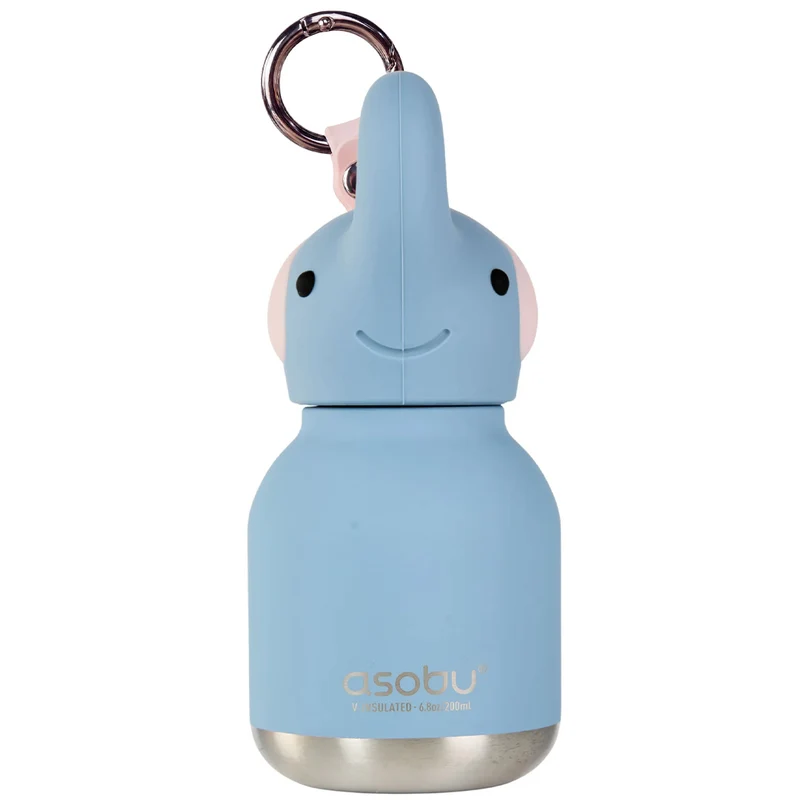asobu gourde en inox mini besties - éléphant - 200 ml