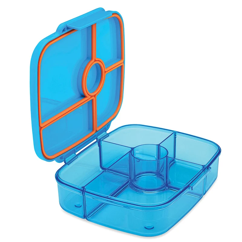 yumbox boîte à lunch go bento 5 compartiments - miami blue