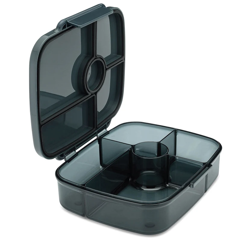 yumbox go bento boîte à repas 5 compartiments - berlin grey