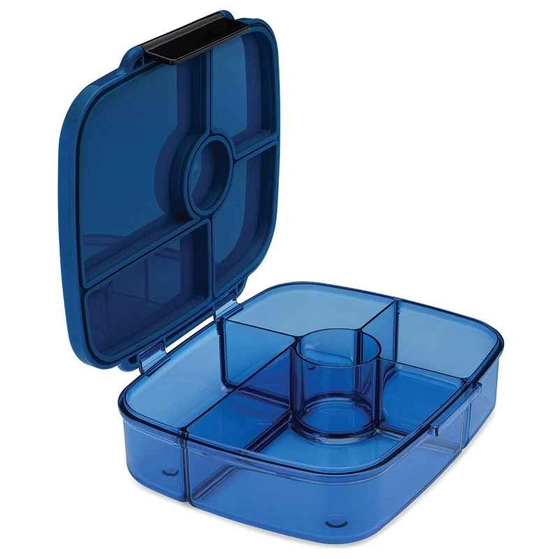 yumbox boîte à lunch go bento 5 compartiments - oslo blue