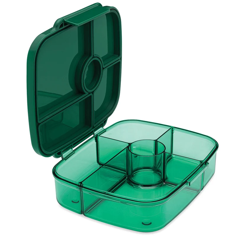 yumbox go bento boîte à lunch 5 compartiments - lima green