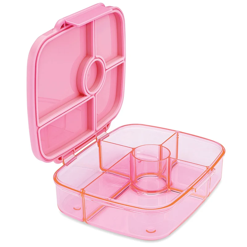 yumbox go bento boîte à lunch 5 compartiments - sydney pink