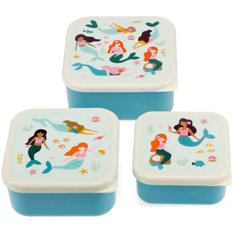 rex london boîtes à goûter mermaid - 3 pcs
