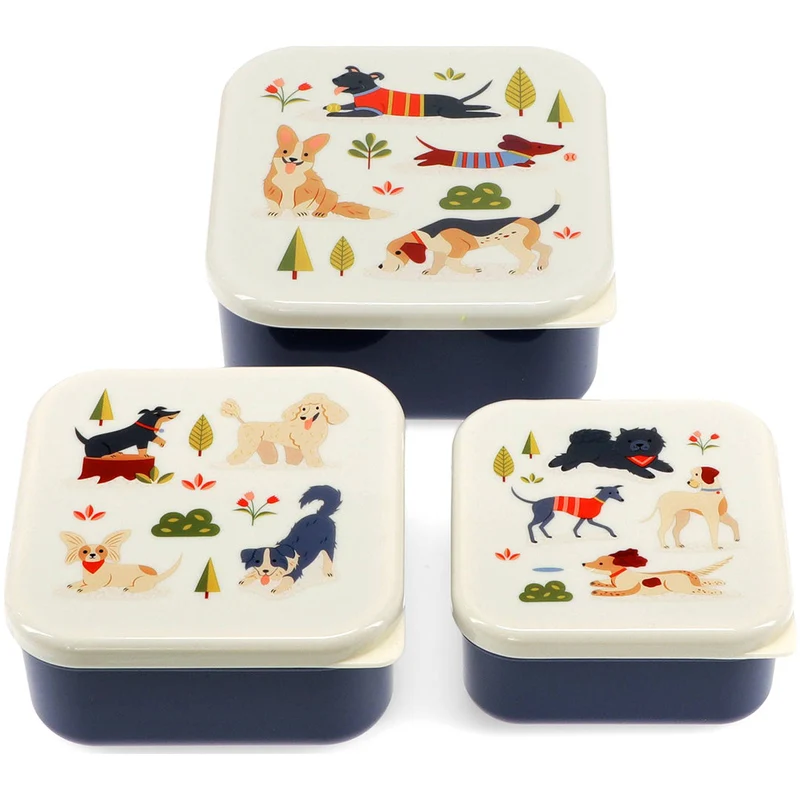 rex london boîtes à goûter dog park - 3 pcs