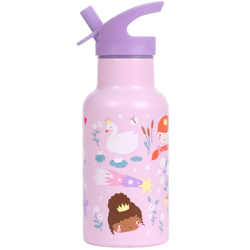 a little lovely company gourde en inox - princesses - 350 ml