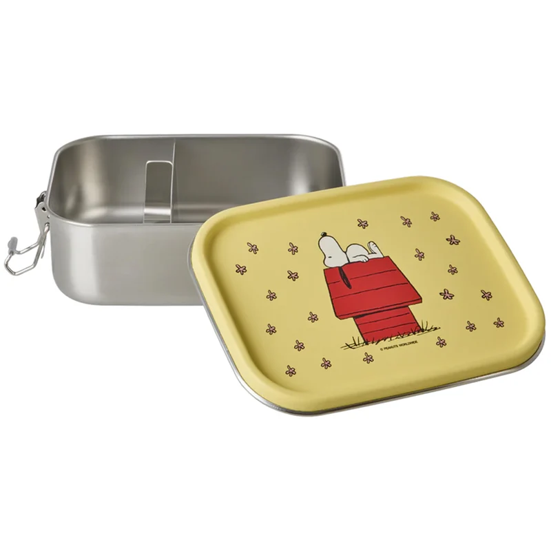 rice boîte à lunch en inox snoopy - jaune - petit