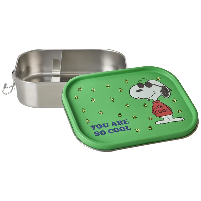 rice boîte à déjeuner en inox snoopy - vert - grand