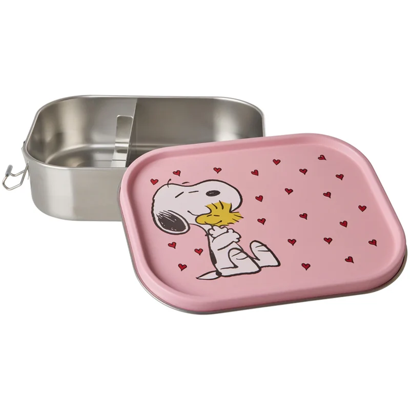 rice boîte à lunch en inox snoopy - rose - grand