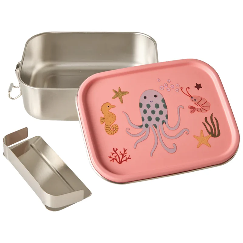 rice boîte à déjeuner en inox - coral ocean