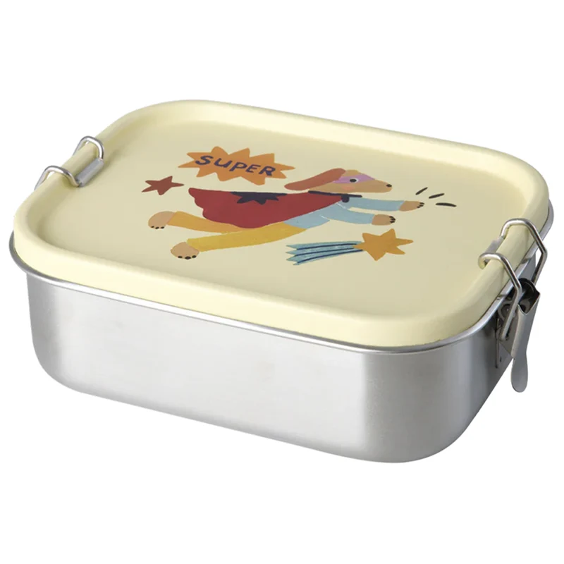 rice boîte à lunch en inox hero super - crème