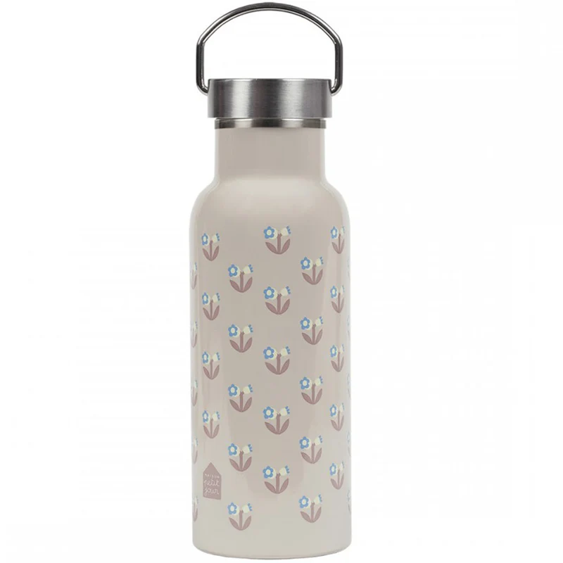 maison petit jour gourde en inox fleurs - 500 ml