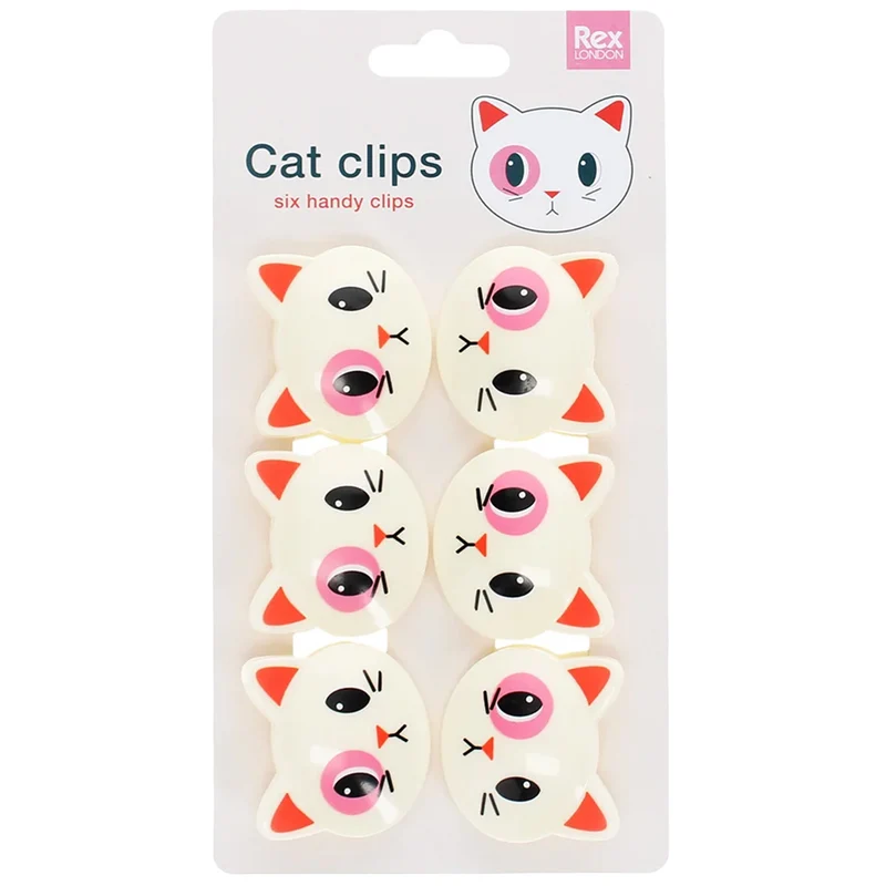 rex london clips de fermeture - chat - 6 pcs