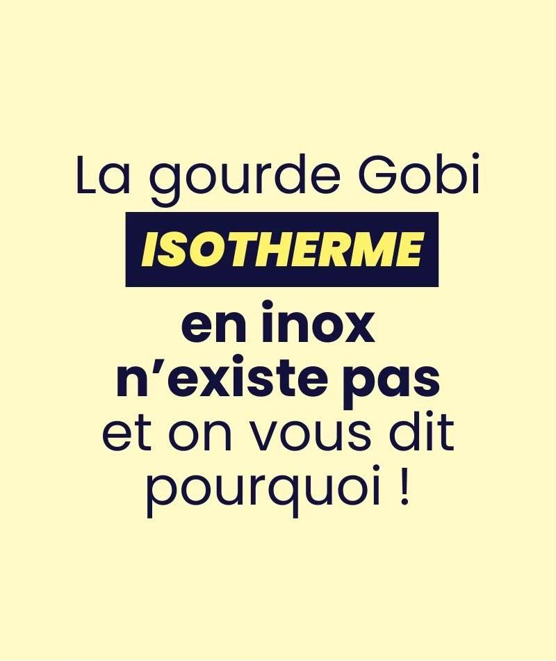 La gourde isotherme inox