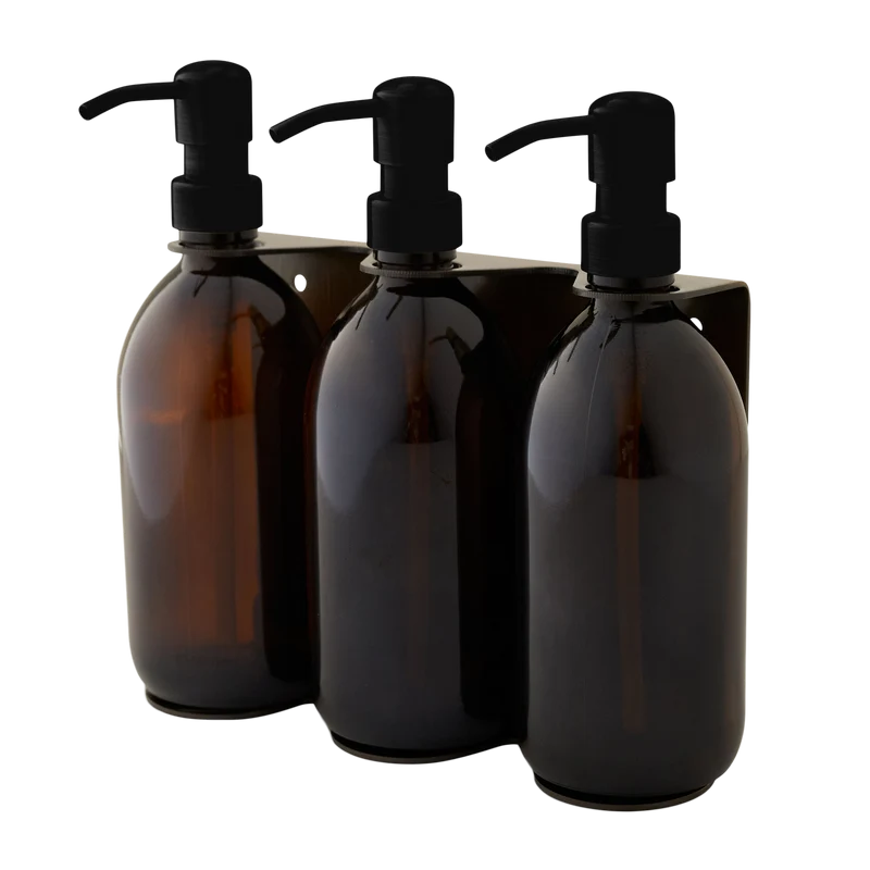 Gold Triple Wall Mounted Soap Dispenser