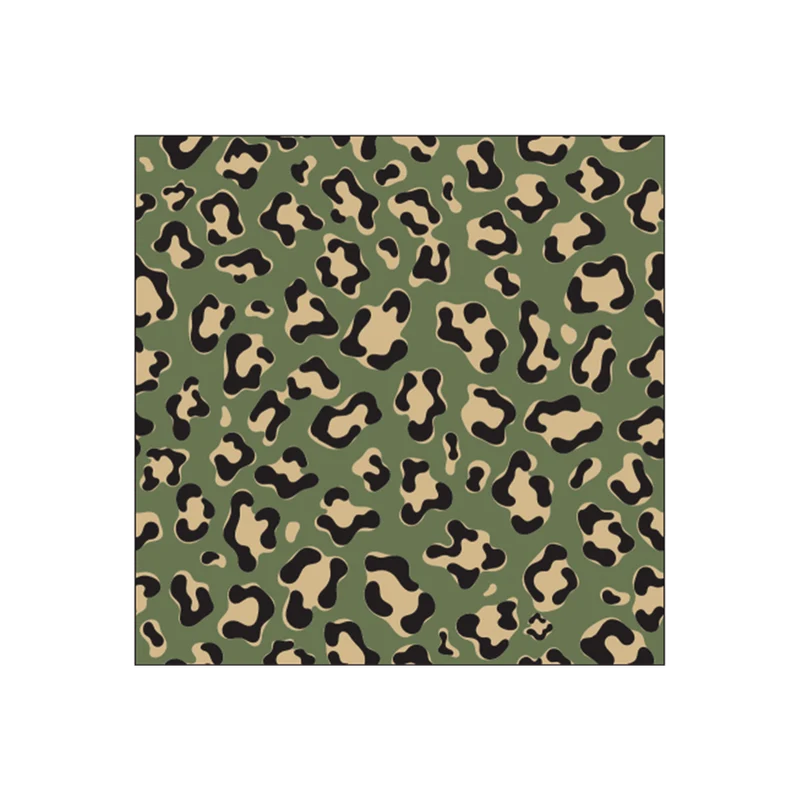 20 Serviettes en Papier Imprimé Léopard Kaki 33x33 cm - Opjet
