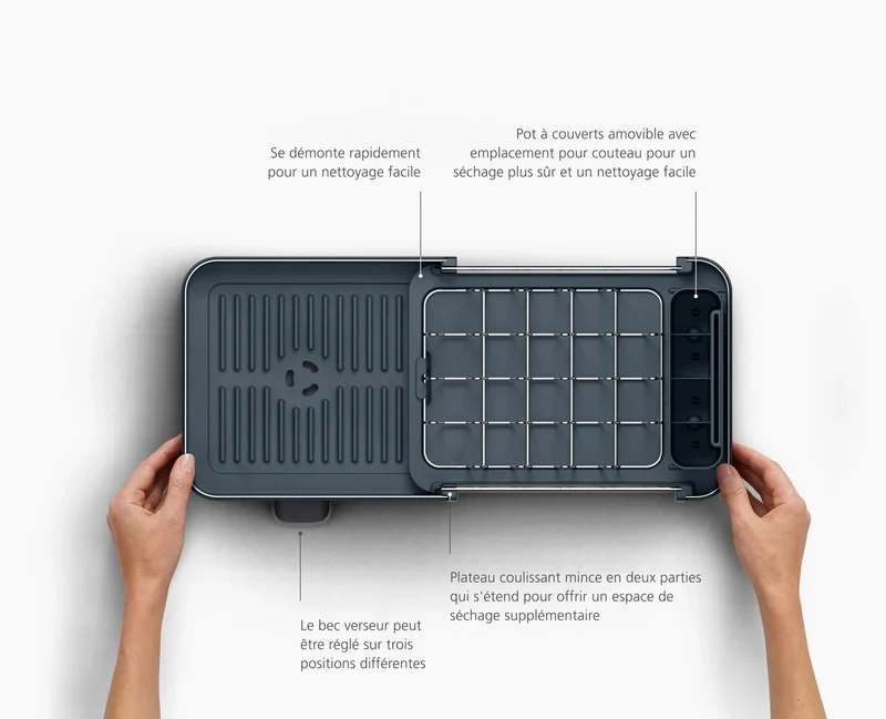 Petit Egouttoir Vaisselle Expansible Inox Extend™ - Joseph Joseph