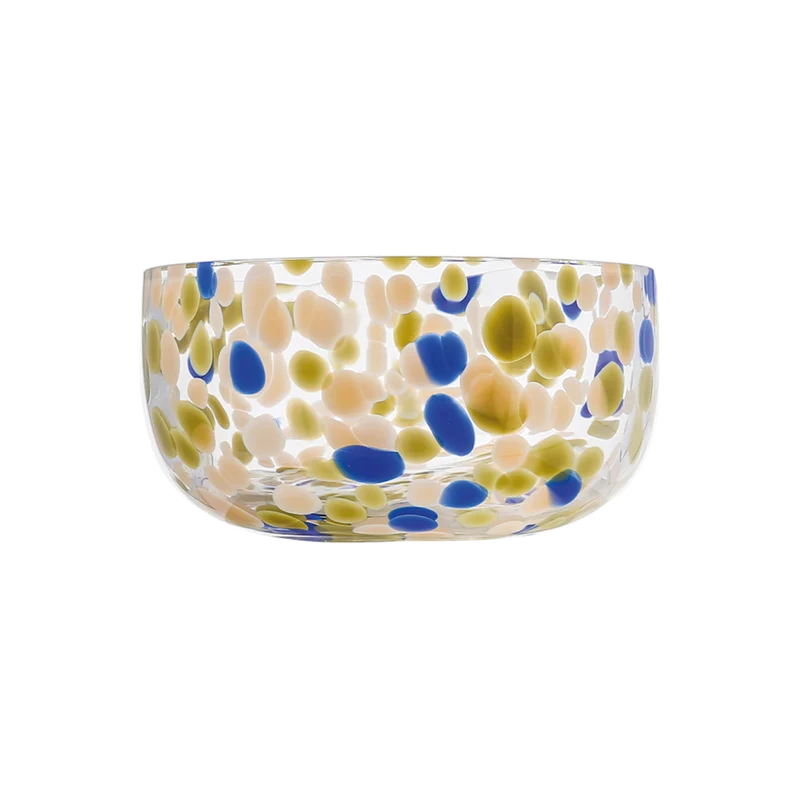 Set de 6 Coupelles en Verre Moucheté D.11xH.5,5 cm - Opjet
