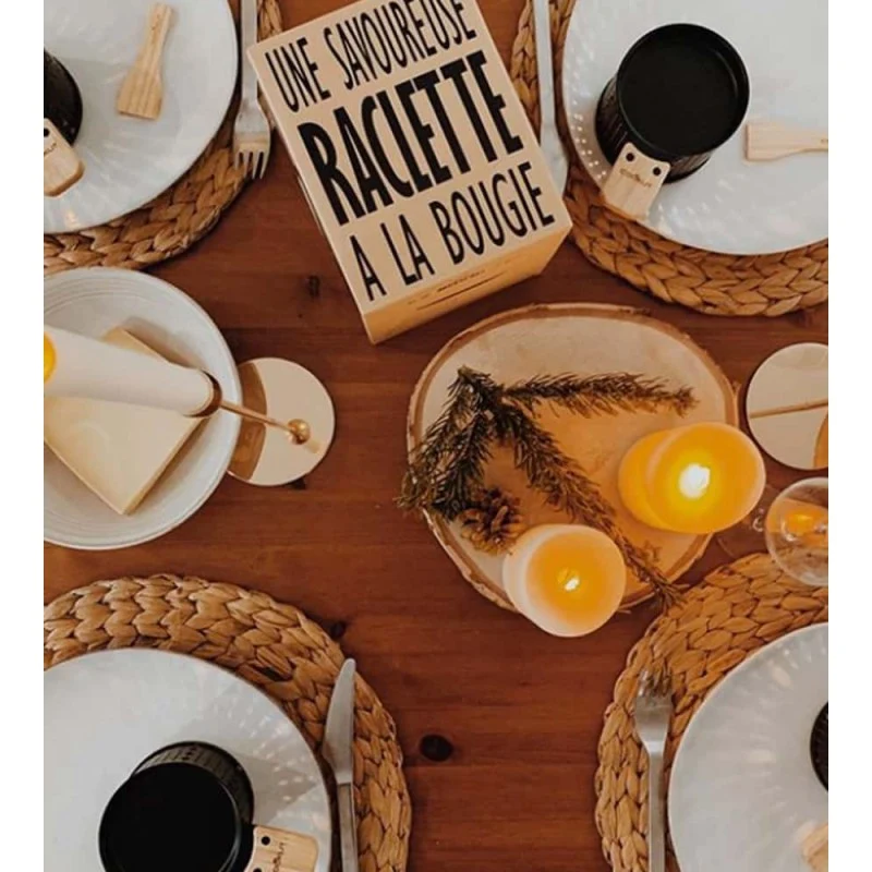 Set de 4 Raclettes à la Bougie avec Assiettes Lumia - Cookut