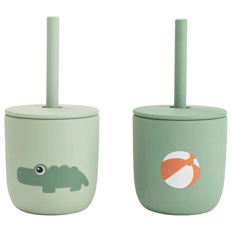 done by deer gobelet pour enfant avec paille playground - 2 pcs