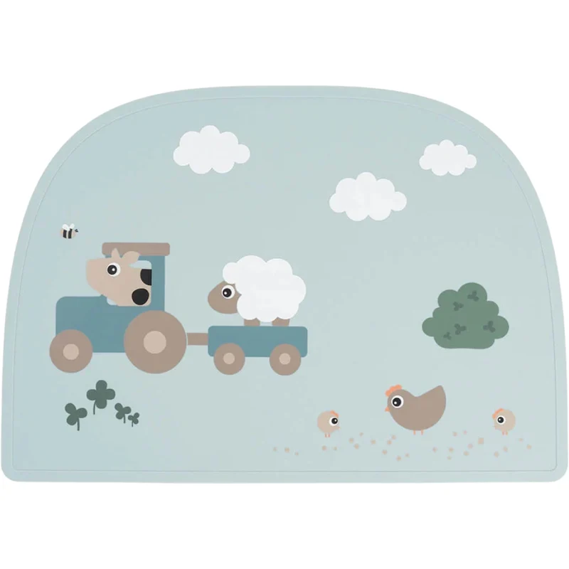done by deer set de table tiny farm - bleu