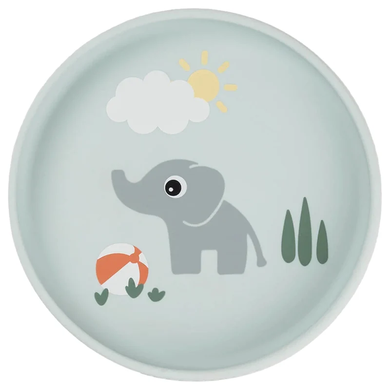 done by deer assiette enfant playground - bleu