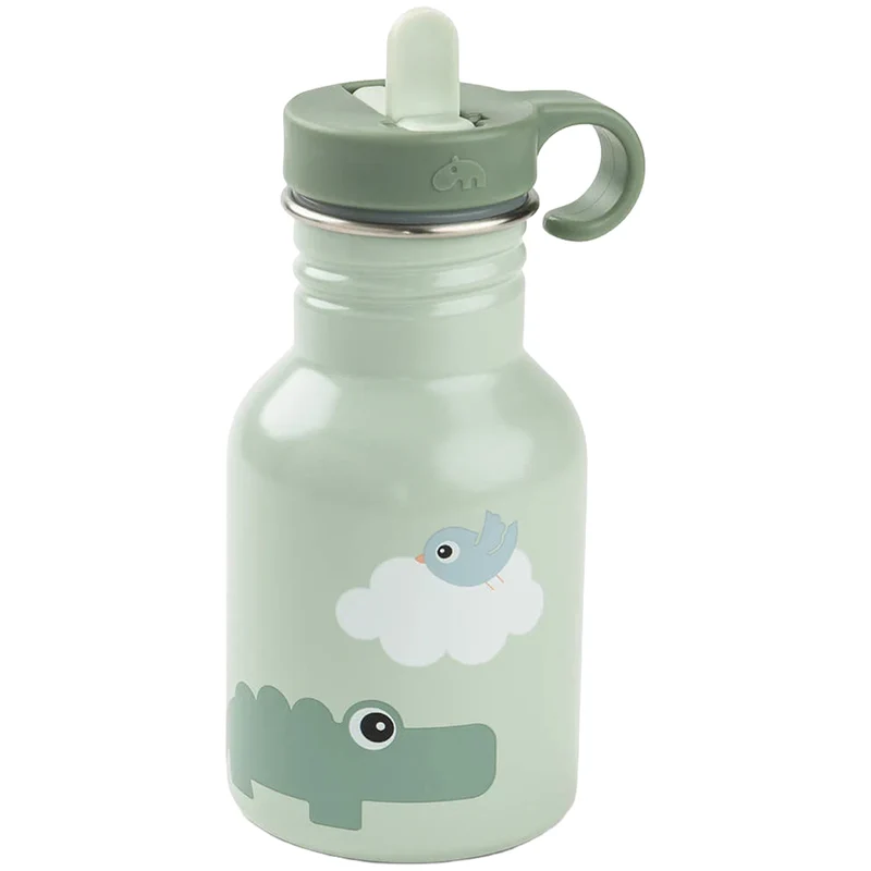 done by deer gourde en inox avec paille playground - 350 ml