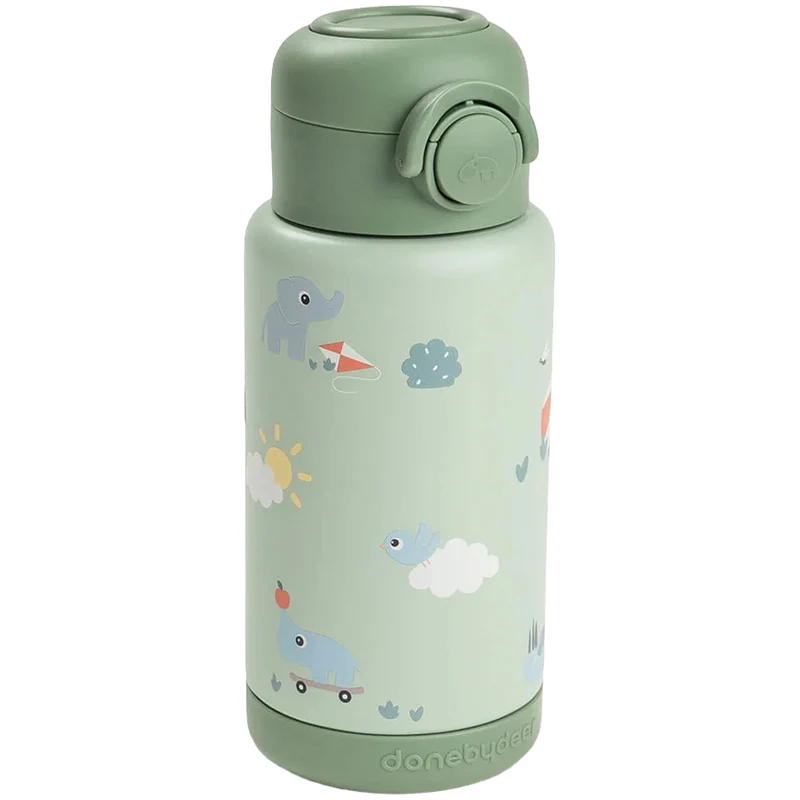 done by deer bouteille isotherme en inox avec paille playground - 340 ml