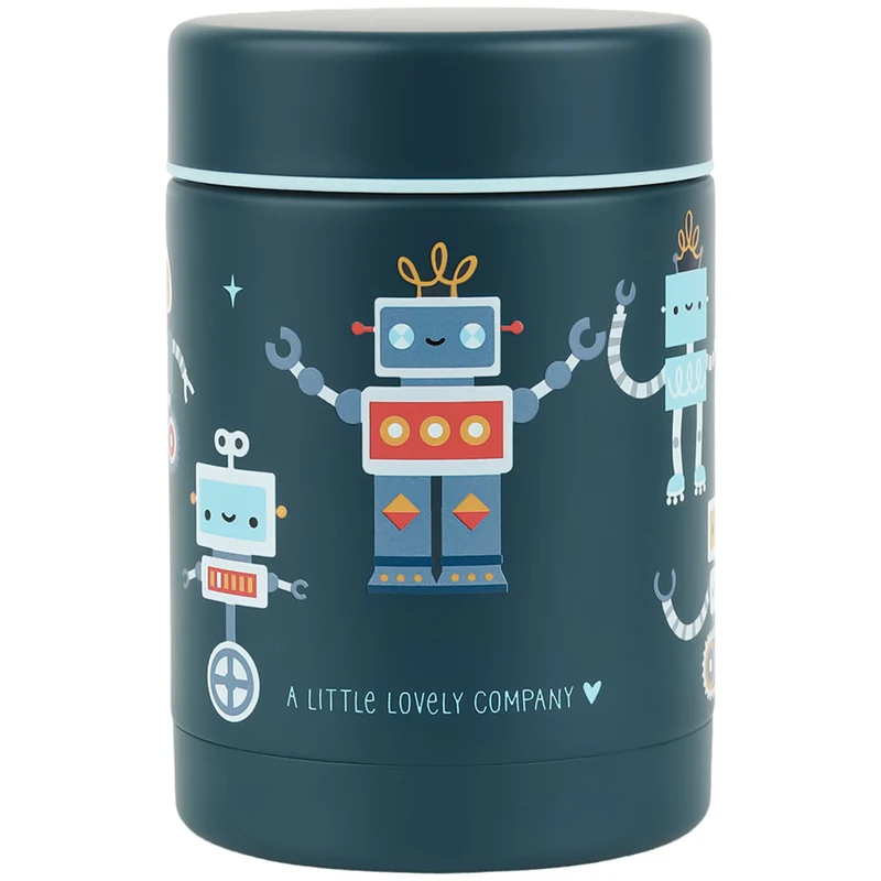 a little lovely company pot alimentaire isotherme en acier inoxydable - robots
