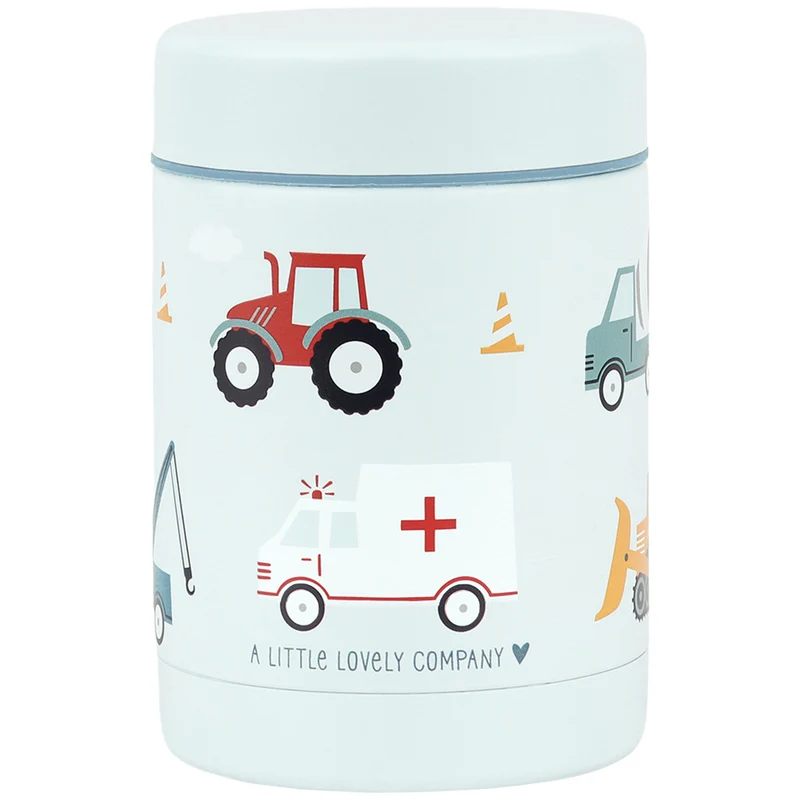 a little lovely company pot alimentaire thermos en inox - véhicules