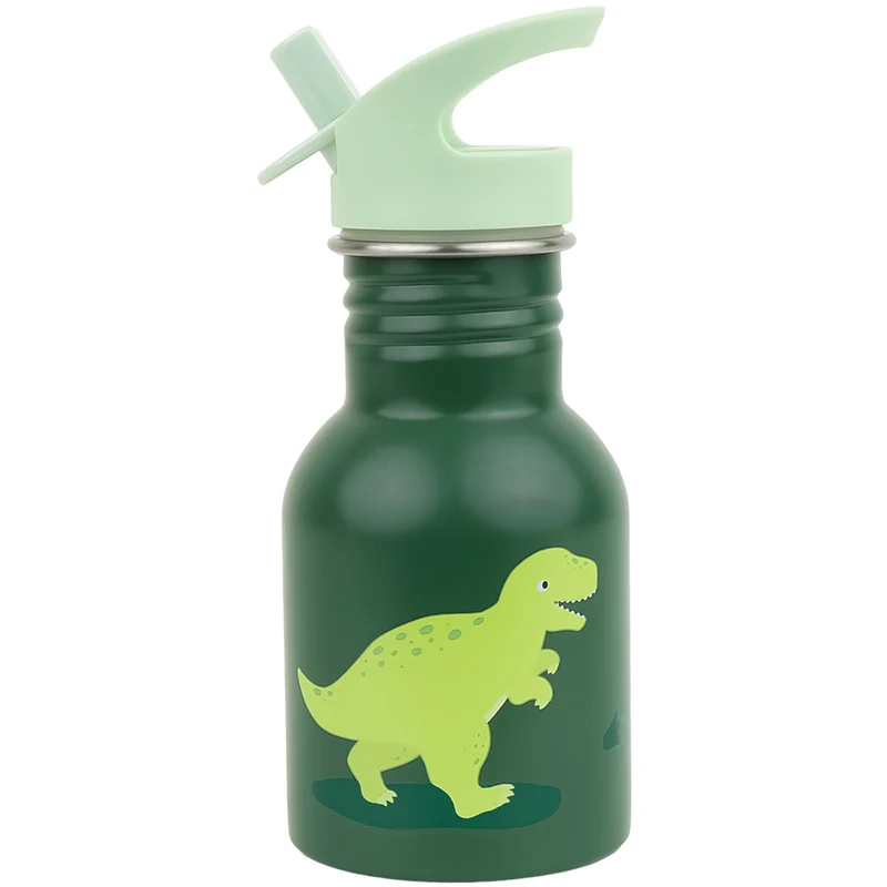 a little lovely company gourde en acier inoxydable - dinosaure - 350 ml