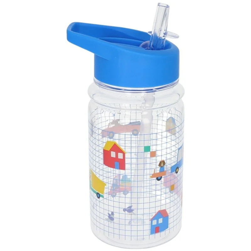 le petit souk gourde avec paille - véhicules et chiens - 300 ml