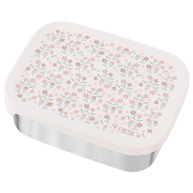 fresk boîte à lunch en inox - fleurs de jardin