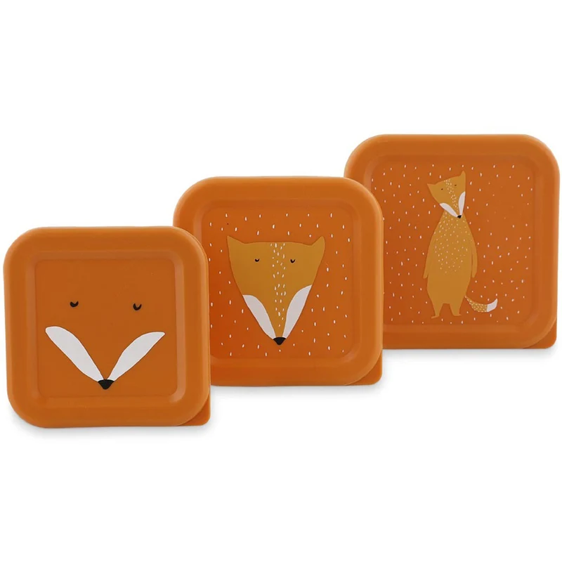 trixie boîtes à goûter mr. fox - 3 pcs