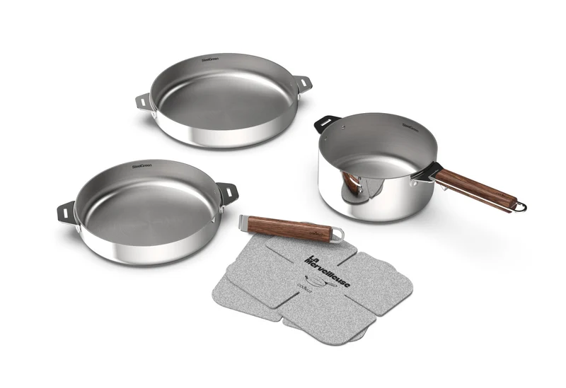 Coffret Trio Merveilleuse Poêles (D.24 / 28 cm) & Casserole - Cookut